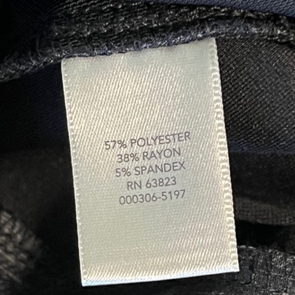 Signature Slimming by Christopher & Banks Black Gray Plaid Stretch Pants Size XL - Picture 6 of 10